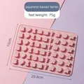 Stampo in silicone rosa per caramelle con forme di coniglio e orsetto per cioccolato e dolci - Oggetti Carini in Stile Giapponese