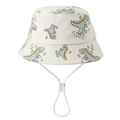 Cappello a secchiello per neonati con stampa dinosauri e laccio regolabile - 48-51cm (1-4 anni) / Dinosauro