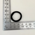 Goma de pelo negra sin costuras con textura trenzada y un diámetro de 40 mm - 1 Pieza / 3cm Negro