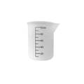 Vaso medidor de silicona traslúcida de 100 ml con escala precisa y boquilla para resina DIY - Taza medidora graduada de 100 ml