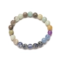 Solar system bracelet with eight planets in natural stones for men and women - Uranus