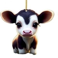 Cute cartoon cow hanging ornament made of acrylic for car interior or Christmas tree decor - Style B-Cartoon Cow