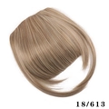 Light brown and blonde mix 18/613 synthetic air bangs with sideburns hairpiece - 18/613 Ash Blonde Mix