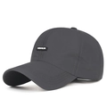 Berretto da baseball grigio ad asciugatura rapida con logo SIDAILIN e fibbia regolabile - Regolabile / grigio scuro