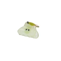 Mini pear-shaped fruit hair claw clip in translucent green with glitter finish - Pear Clip 4cm