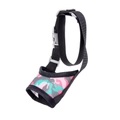 Pink camouflage breathable mesh dog muzzle with adjustable nylon strap and safety buckle - Angola Red (Upgraded)