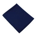 Navy blue mercerized cotton jersey headscarf shawl folded on a clean white background - Dark Blue (05)