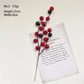 Artificial red and dark purple berry spray, 27cm Christmas tree decoration pick - No. 3 Red & Black Berry Pick / 27cmx8cm