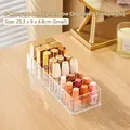 Organizer per trucchi con 8 scomparti per ombretti e rossetti, misura 25,3x9x4,8 cm - 25.3*9*4.8cm / Trasparente [Piccolo 8 Scomparti]