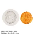 Stampo in silicone con motivo drago per dolci di Capodanno e rilievi dorati - B110 / Grigio