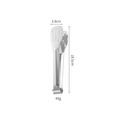 Pinze da cucina in acciaio inossidabile lucido da 18,5 cm per barbecue e uso culinario - Pinza a 3 Linee 7 Pollici