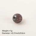 Red zircon pavé bead with gun-black finish for DIY bracelets and necklaces - 8MM Garnet Color Gun Black Plated