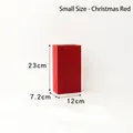 Bolsa de regalo roja pequeña de Navidad 12x7.2x23cm para dulces y detalles - Pequeño / Rojo Navidad
