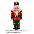 Christmas nutcracker soldier foil balloon in red and green colors, 48.5x98cm size - Nutcracker Soldier / 48.5x98cm