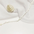 Polished white natural mother of pearl four-leaf clover beads for DIY jewelry making - 10mm