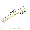 Detalle de pulsera de cadena de caja dorada de 1,8 mm con cierre deslizante ajustable - 1.8mmx12cm / Dorado