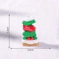 Miniatur Weihnachts-Straßenschild mit Schneedetail für die DIY Mikro-Landschaft Deko - Nr. 5 Dreieckiges Straßenschild