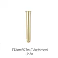 Δοκιμαστικός σωλήνας PC κεχριμπάρι για DIY βάζο, μέγεθος 2x12cm με υψηλή διαφάνεια - Δοκιμαστικός Σωλήνας PC 12cm (Κεχριμπάρι)