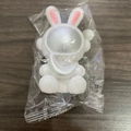 Creative battery-operated space rabbit night light toy with silver face and moon - Small Star Rabbit Silver Moon
