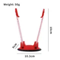 Red and white plastic bag holder stand with dimensions 18cm height and 50g weight - Red