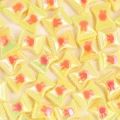 Translucent yellow candy-shaped acrylic beads with orange rabbit head for DIY crafts - Yellow