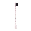Dual-sided eyebrow brush and comb with transparent red glitter handle for makeup styling - Glitter Pink Double-Headed Brow Brush