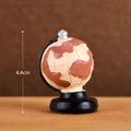 Miniature vintage globe resin ornament for home decor, height 4.4cm with black base - Globe