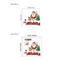 Adesivo murale natalizio autoadesivo con Babbo Natale e dimensioni della confezione - ZA197/Mix di Elementi Natalizi