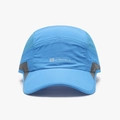 Light blue quick-dry baseball cap with breathable mesh side panels and letter logo - Adjustable / Sky Blue