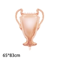 Rose gold trophy foil balloon 65x83cm for sports party and birthday celebrations - Rose Gold Trophy