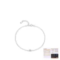 Bracciale scintillante in argento sterling S925 con moissanite e certificato GRA incluso - 0,1ct Moissanite