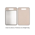 Small aluminum thawing defrosting tray and double-sided cutting board, size 31x21cm - Small / Khaki