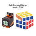 Witte 3x3 speedcube met afgeronde hoeken en soepele rotatie in een gekleurde doos - B168-2 Nieuw Afgerond (Kleurendoos)