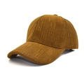 Casquette rétro marron avec motif M en relief et texture en maille élégante - M (56-58cm) / Café Clair