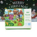 Close-up of Zoo themed 24-piece cartoon animal puzzle for kids ages 3 and up - Zoo Theme
