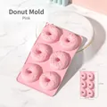 Stampo per ciambelle in silicone rosa a 6 cavità per dolci fai-da-te, misura 27x16cm - Stampo per Ciambelle a 6 Cavità / Rosa Fiera di Canton