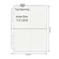 Transparent 4-pocket A5 binder sleeve for photo cards with top-loading design - A5 Wide 7-Hole 4-Pocket Pages 10 Sheets 55#