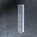 Transparent EVA storage bag with white slider zip closure for brushes and stationery - 28*6cm Transparent With Hanging Hole