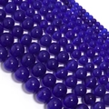 Macro shot of high-gloss dark blue cat eye beads for DIY jewelry and crafts - 4mm (Approx 90pcs) / Royal Blue