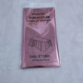 Rose gold PET plastic table cover 54x108 inch in retail packaging for party decor - Pink 1.37*2.74m