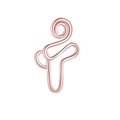 Rose gold non-piercing nose cuff with spiral design in polished stainless steel finish - Style 5 Rose Gold