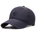 Navy blue nylon baseball cap with shield S logo and water-resistant fabric finish - Standard / Navy Blue