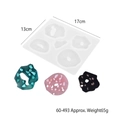 Silicone mold set for DIY crystal resin pendants with round and oval jewelry shapes - 60-493 (Irregular Shape)