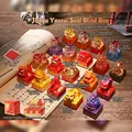 Figurines de chat siamois en résine avec design de sceau de bête mystérieuse d'Orient - Boîte Entière (Lot de 9) / Série Sceau de la Bête Brillante