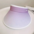 UPF 50+ sun hat with purple gradient design and wide brim for UV protection - Gradient Large Brim Style / Purple