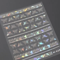 Laser holographic butterfly and lace nail art sticker M-427 with 3D metallic effect - Laser Holographic Butterfly Lace Style (M-427)
