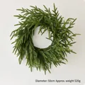 Grüner PE Norfolk Tannen-Weihnachtskranz 50cm Durchmesser für die Türdekoration - 50CM Weihnachtskranz