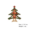 Detalle del broche de árbol de Navidad en esmalte verde, medidas 3,7x2,9 cm - Árbol de Navidad 1