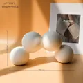 Modern white matte ceramic bridge vase ornament with 4 interconnected spheres - Matte Bubble Ornament B-1521