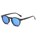 Polarized C3 / Shiny Black Frame Blue Reflective Lens